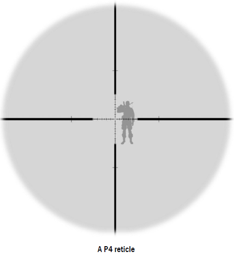 p4 reticle sniper scope